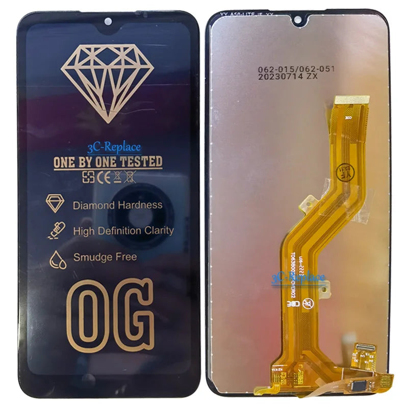 Black 6.3 Inch For Itel A04 A632WM A58 Lite Itel A49 Play A631L LCD